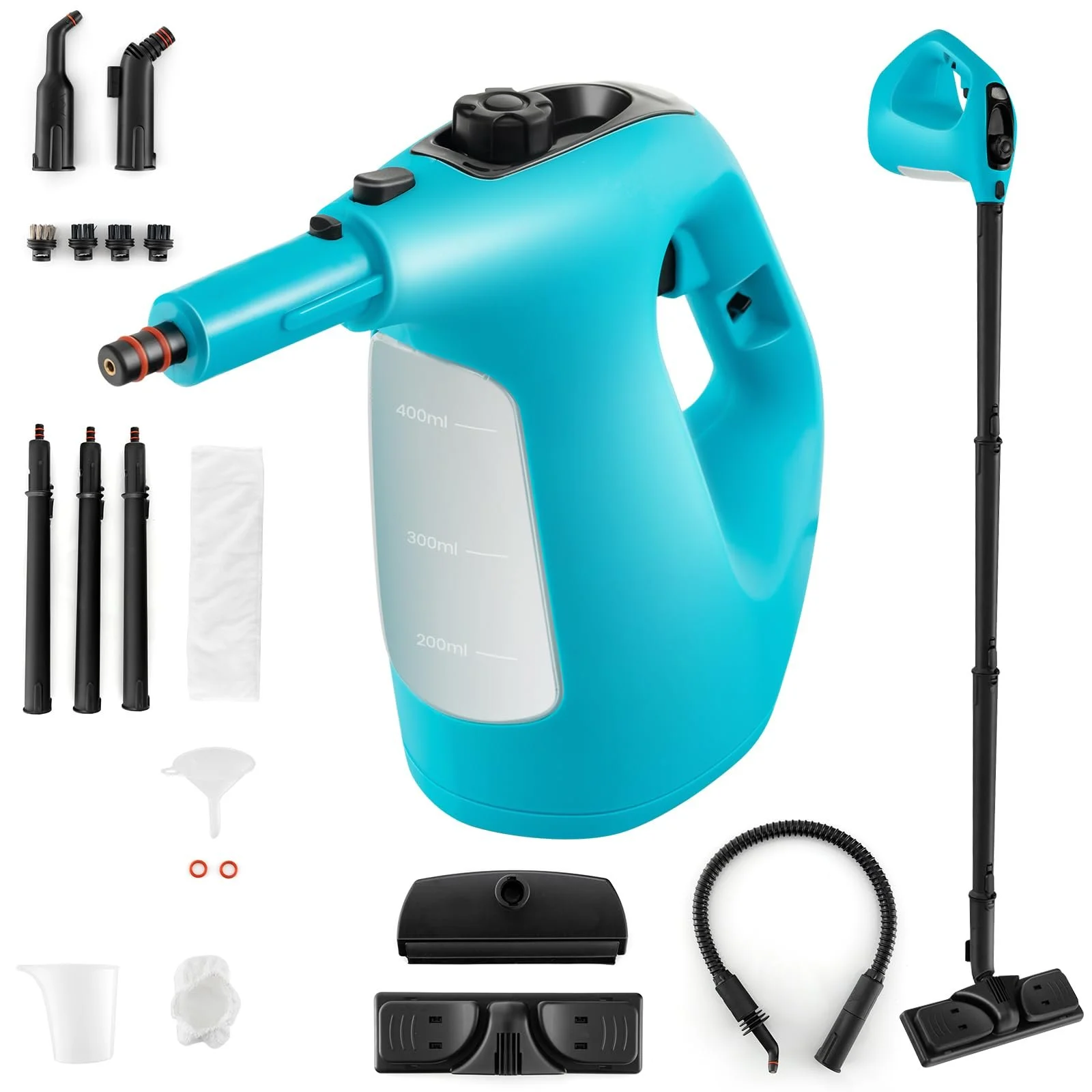 Пароочиститель SOARS 14 аксессуаров 2 Bar 125 ℃ 1 мин 1500 W 400ML Blue, фото №1 Пароочиститель SOARS 14 аксессуаров 2 Bar 125 ℃ 1 мин 1500 W 400ML Blue, фото №1