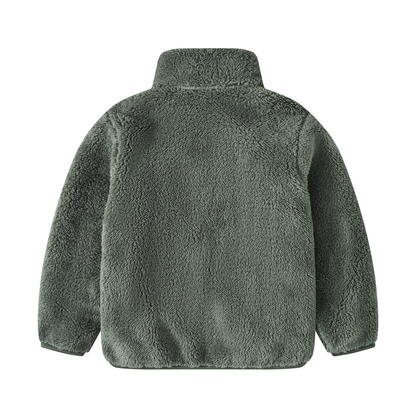 Куртка однотонная для детей среднего и старшего возраста Generisch с карманами, высоким воротником, длинными рукавами, без капюшона, флисовая, фото №3 Куртка однотонная для детей среднего и старшего возраста Generisch с карманами, высоким воротником, длинными рукавами, без капюшона, флисовая, фото №3