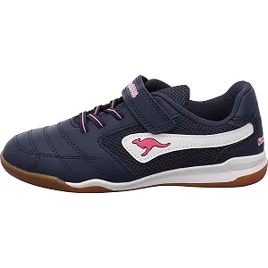 Кросівки KangaROOS Kid Indoor Low Cut Kids 10990 Чорний/Білий synthetic.ua - Фото 1