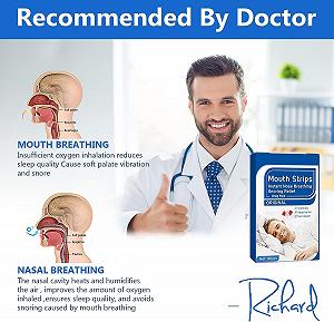 Смужки для рота для сну (120 шт. в упаковці), пластирі від хропіння synthetic.ua - Фото 1