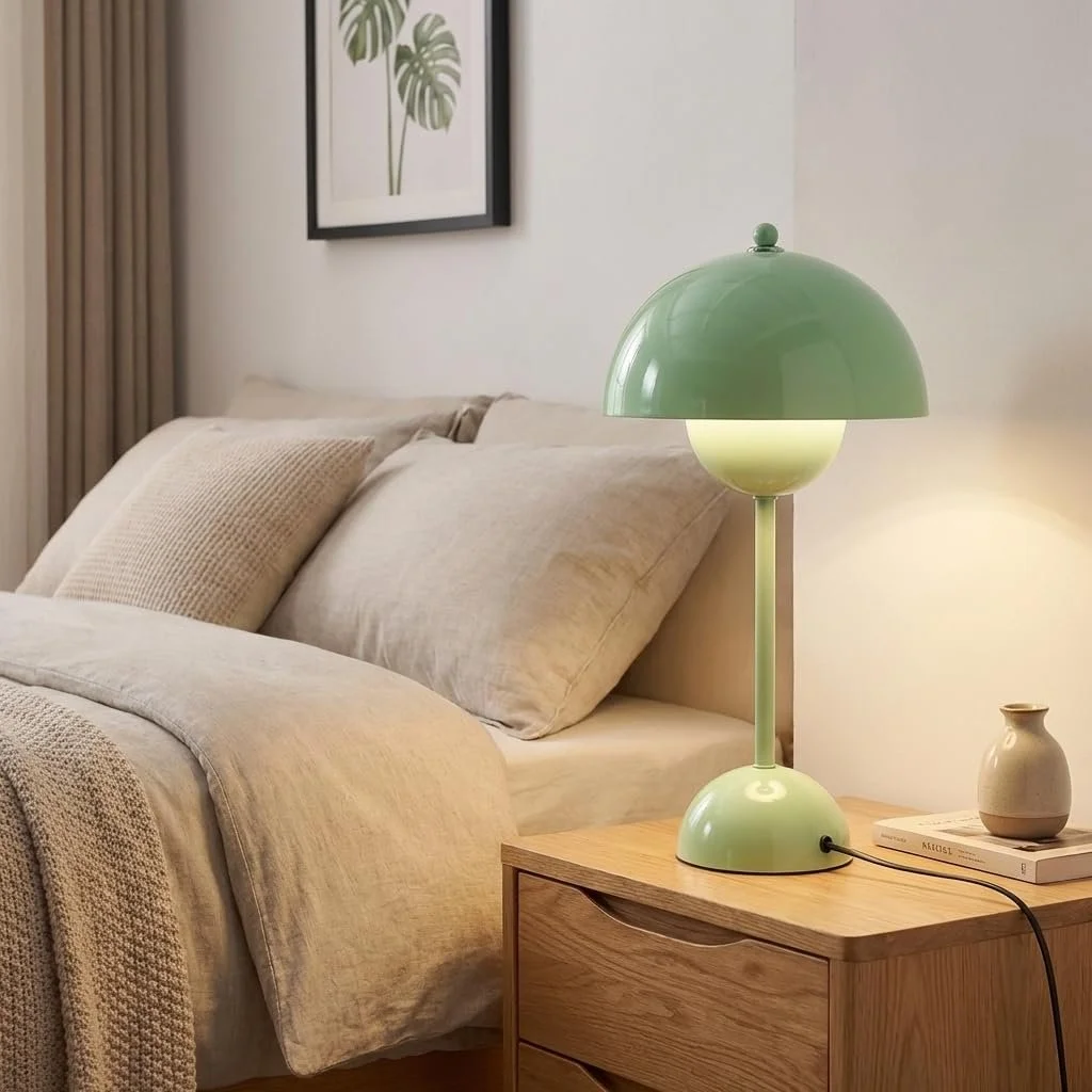 Настільна лампа Alpinaluz Retro Сталева Скандинавський дизайн E27 Green, фото №4