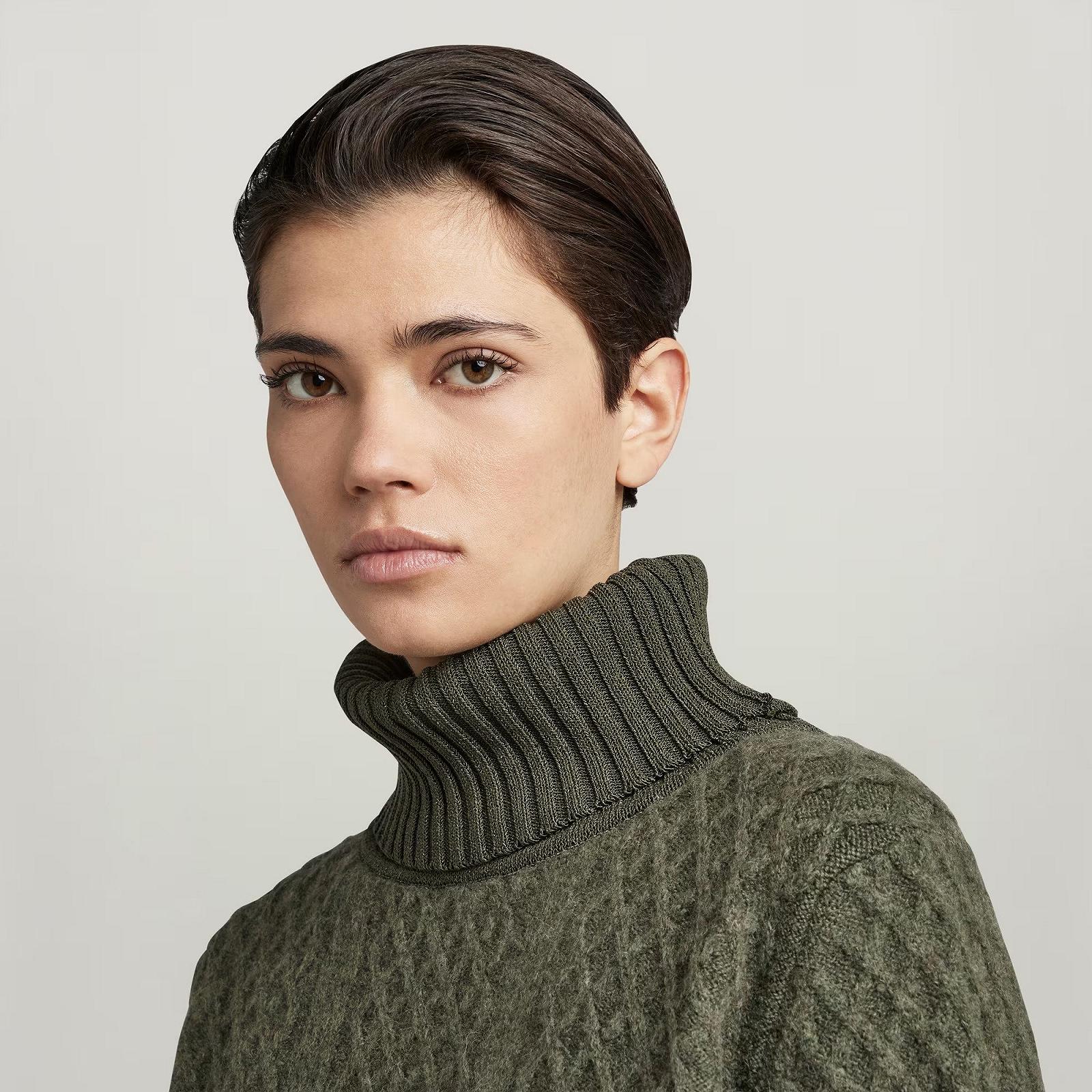Женский свитер G-Star RAW Knitted Turtleneck Sweater Structure Loose - S, фото №5