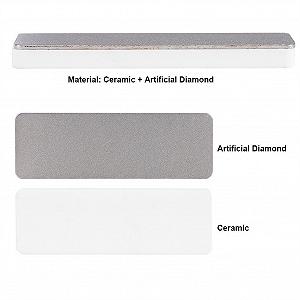 Точилка для ножей карманная FLEXMAN 75 x 25 x 6 мм портативная двусторонняя из алмаза и керамики synthetic.ua - Фото 1