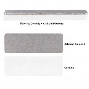 Точило для ножів кишенькова FLEXMAN 75 x 25 x 6 мм портативна двостороння з алмазу та кераміки synthetic.ua - Фото 1