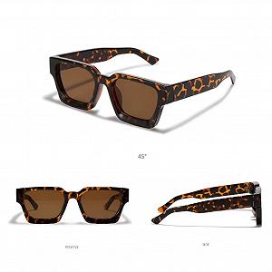 Сонцезахисні окуляри eiTurlutz Ретро Товсті Прямокутні Об'ємні для Жінок Чоловіків - Фото 1