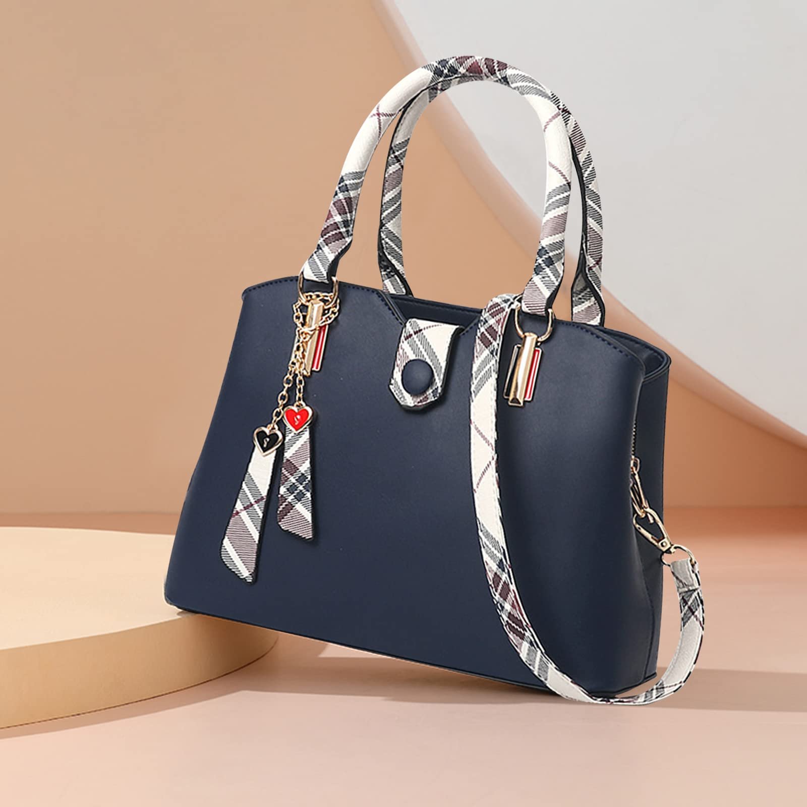 Сумка з ручками NICOLE & DORIS Елегантна Жіноча Сумка з Кольоровими Смужками, Середній Розмір, фото №3