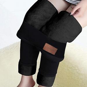 Термолегінси Жіночі з високою посадкою Thermische Leggings Чорний Для щоденного використання та активного відпочинку synthetic.ua - Фото 1