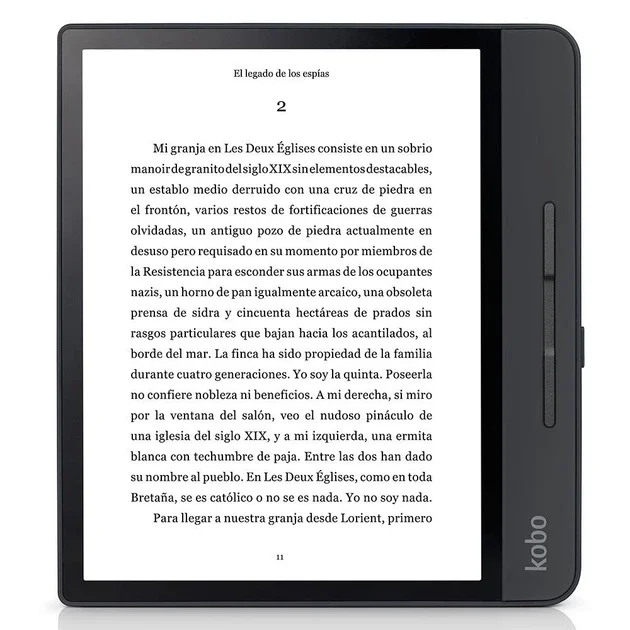 Електронна книга 8" Kobo Forma 8 ГБ / Wi-Fi / Сенсорний E-Ink екран (1440 × 1920) / Налаштовувана яскравість / Вологозахищеність IPX8 / До 3 тижнів роботи від батареї / Чорна, фото №5