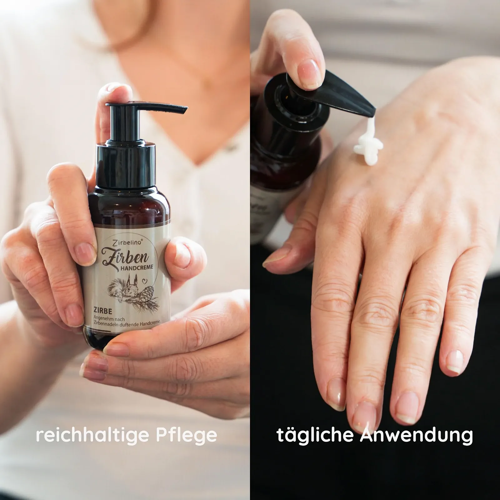 Крем для рук ZirbenHand Увлажняющий с дозатором 100 мл, фото №7