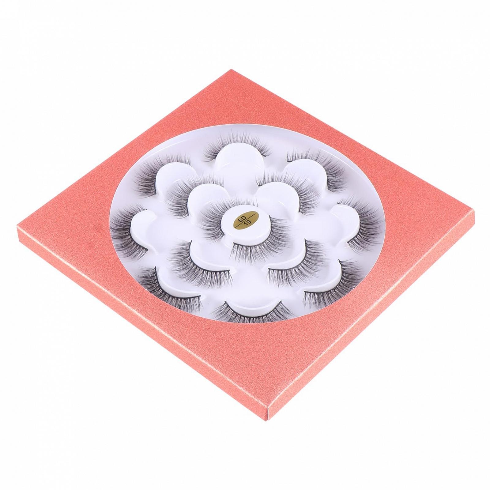 Косметика Angoily 7 Paare Фальшиві Вії 6d Синтетичні Натуральні Нарощені Чорні, фото №1