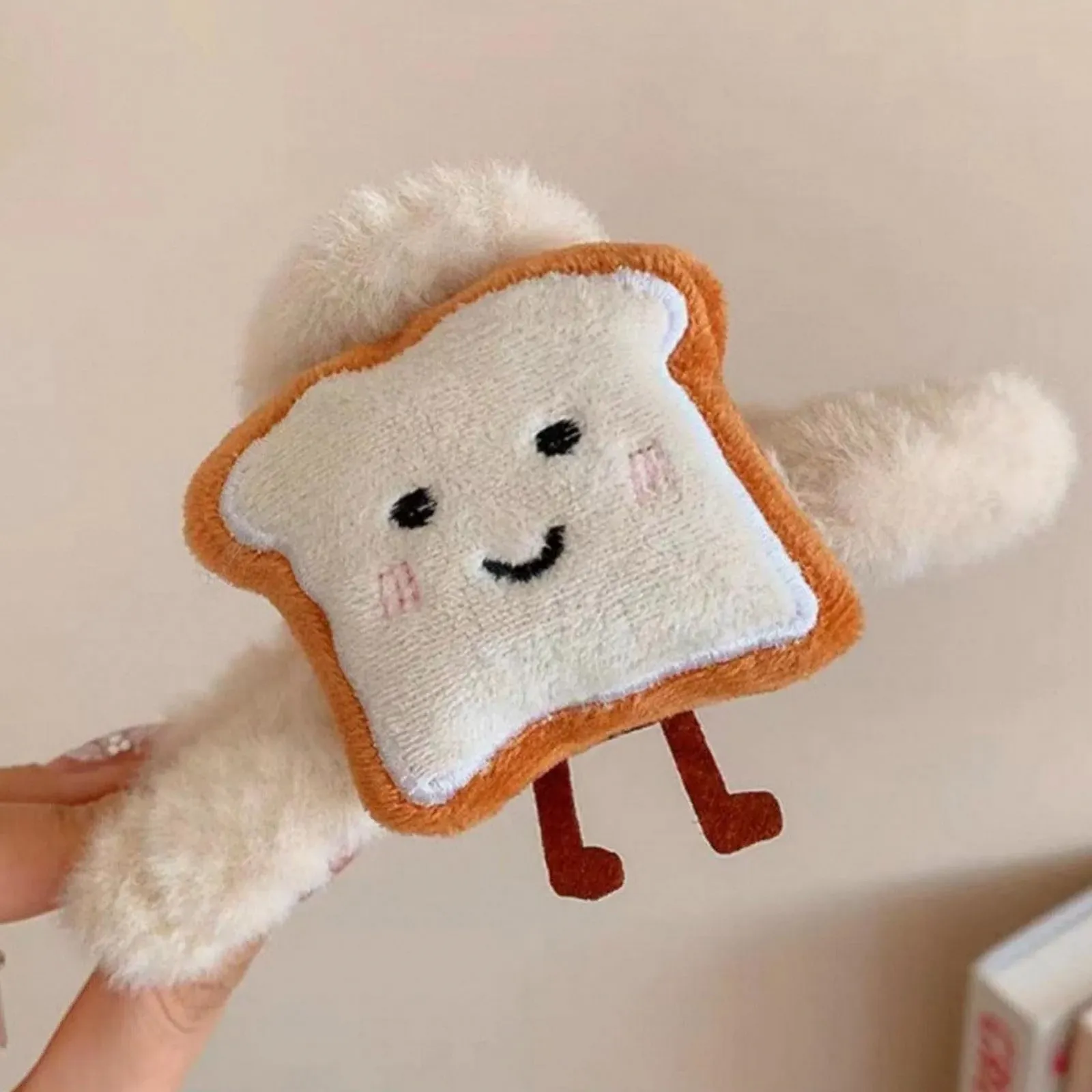 Плюшевая заколка-краб для волос Милая заколка для волос с начинкой в виде еды Стильное головное украшение Модное украшение для волос Толстые длинные заколки для волос для женщин и девушек, фото №8