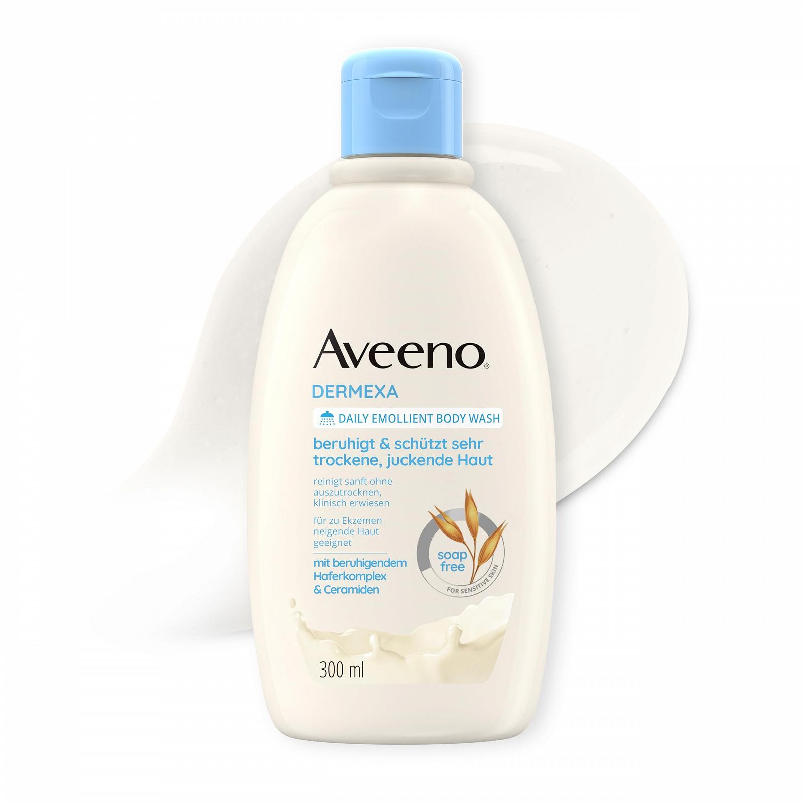 Крем-гель для душу Aveeno Dermexa Vegan для сухої та чутливої шкіри 300 мл, фото №1