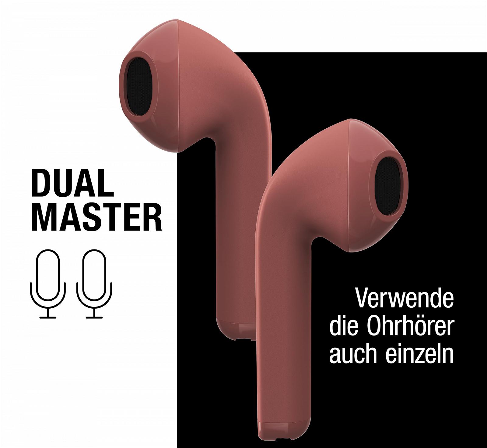 Навушники Fresh 'n Rebel Twins Core True Wireless In-Ear Bluetooth Safari Червоний, фото №4