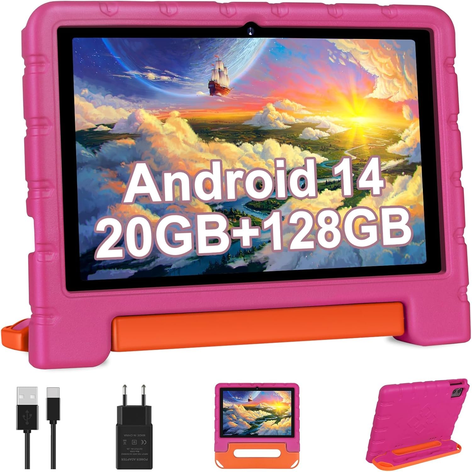 Планшет 10.1" ZIOVO Z138 6+14/128Gb 8 ядер Android 14 6000 mAh Черный, фото №1