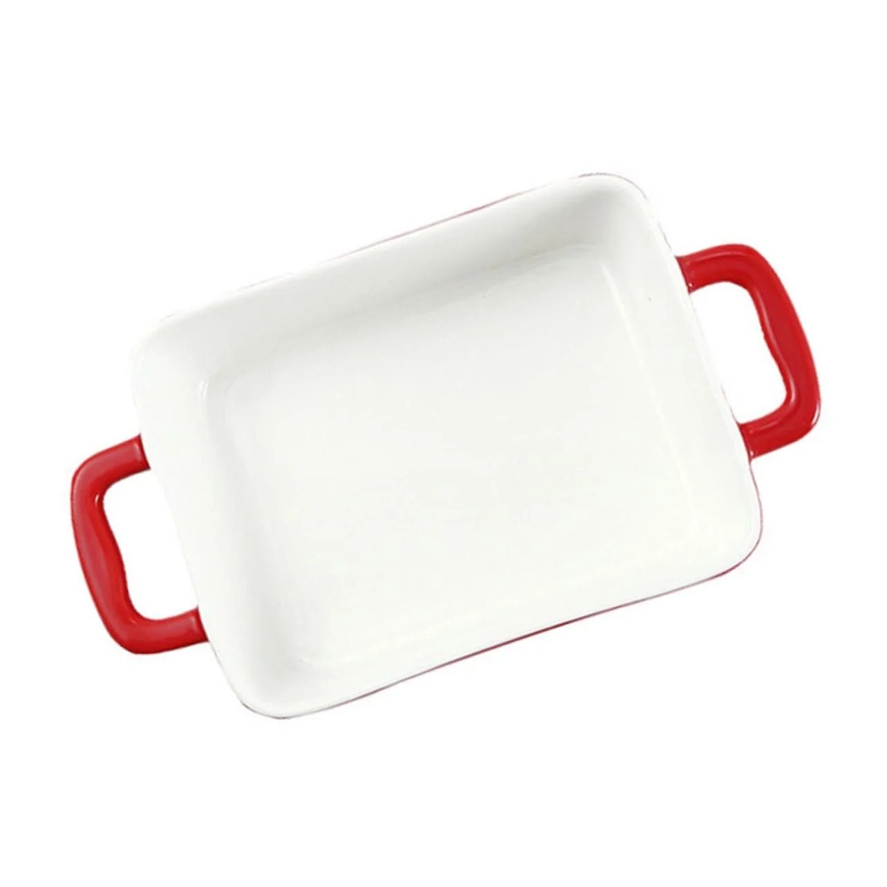 Керамічна форма для запікання Ciieeo з ручками BPA Frei багатофункціональна червона, фото №1