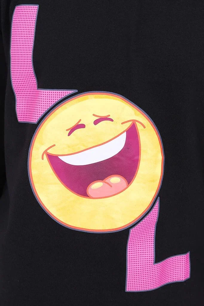 Пижама LOL Смайлик Emoji Laugh Loud Длинная PJ для девочки 9-15 лет, фото №4 Пижама LOL Смайлик Emoji Laugh Loud Длинная PJ для девочки 9-15 лет, фото №4