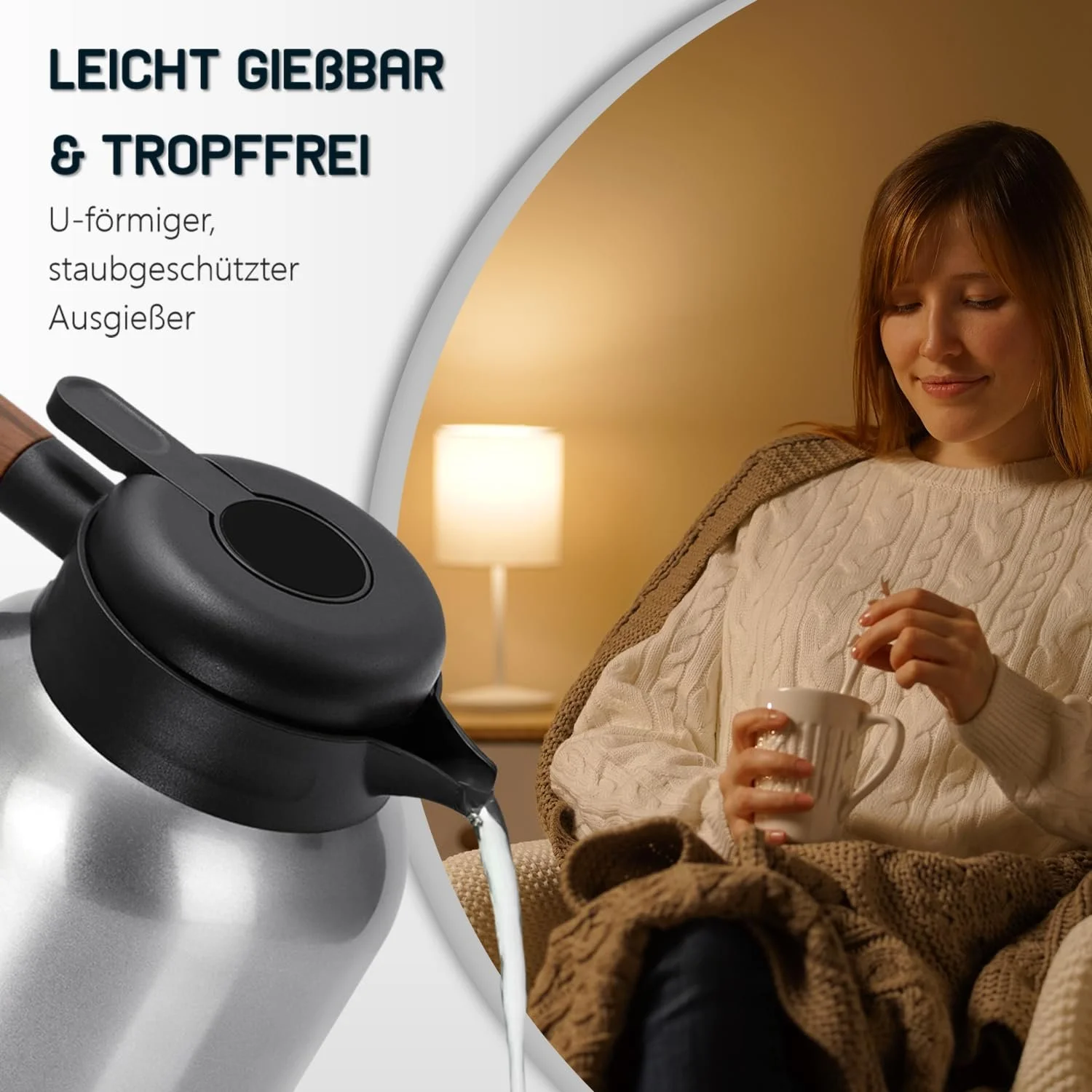 Термос-кавник VETIN 1.5 л, з подвійними стінками з нержавіючої сталі 304, з дисплеєм температури, фото №3 Термос-кавник VETIN 1.5 л, з подвійними стінками з нержавіючої сталі 304, з дисплеєм температури, фото №3