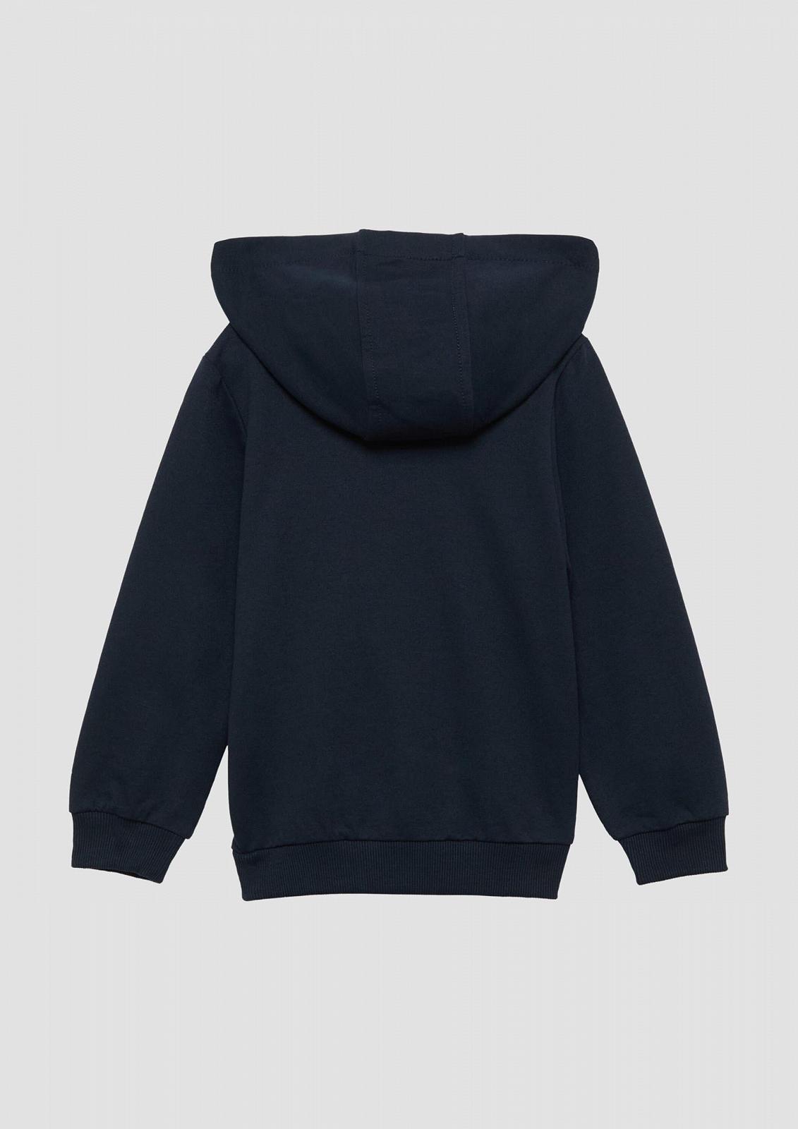 Толстовка s.Oliver Unisex з капюшоном, ребристими манжетами та невеликою деталлю з принтом, фото №8