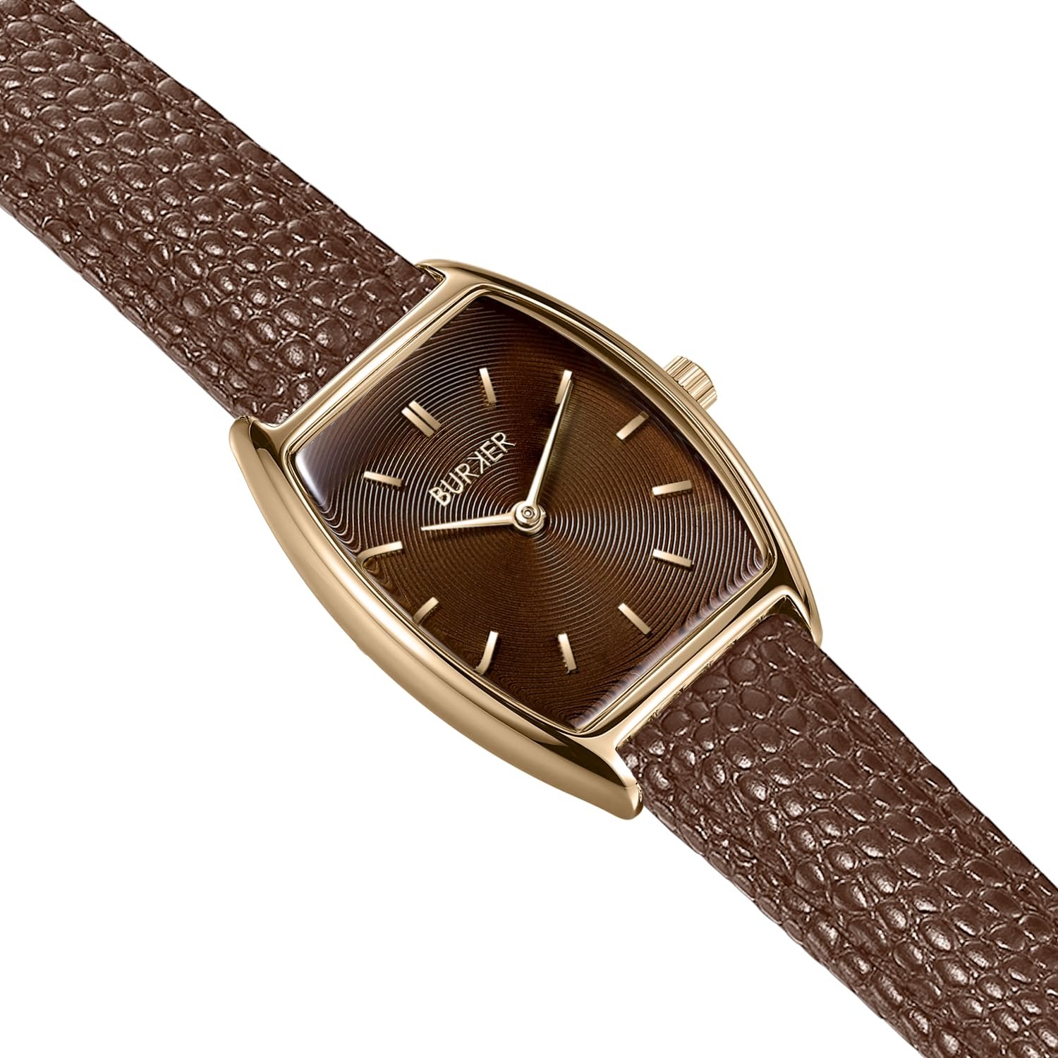 Женские часы BURKER Grace овальные, женские, кожаный ремешок, нержавеющая сталь, аналоговые, кварцевые, 3 ATM, 25 мм, золотой, коричневый/коричневая кожа, фото №3 Женские часы BURKER Grace овальные, женские, кожаный ремешок, нержавеющая сталь, аналоговые, кварцевые, 3 ATM, 25 мм, золотой, коричневый/коричневая кожа, фото №3