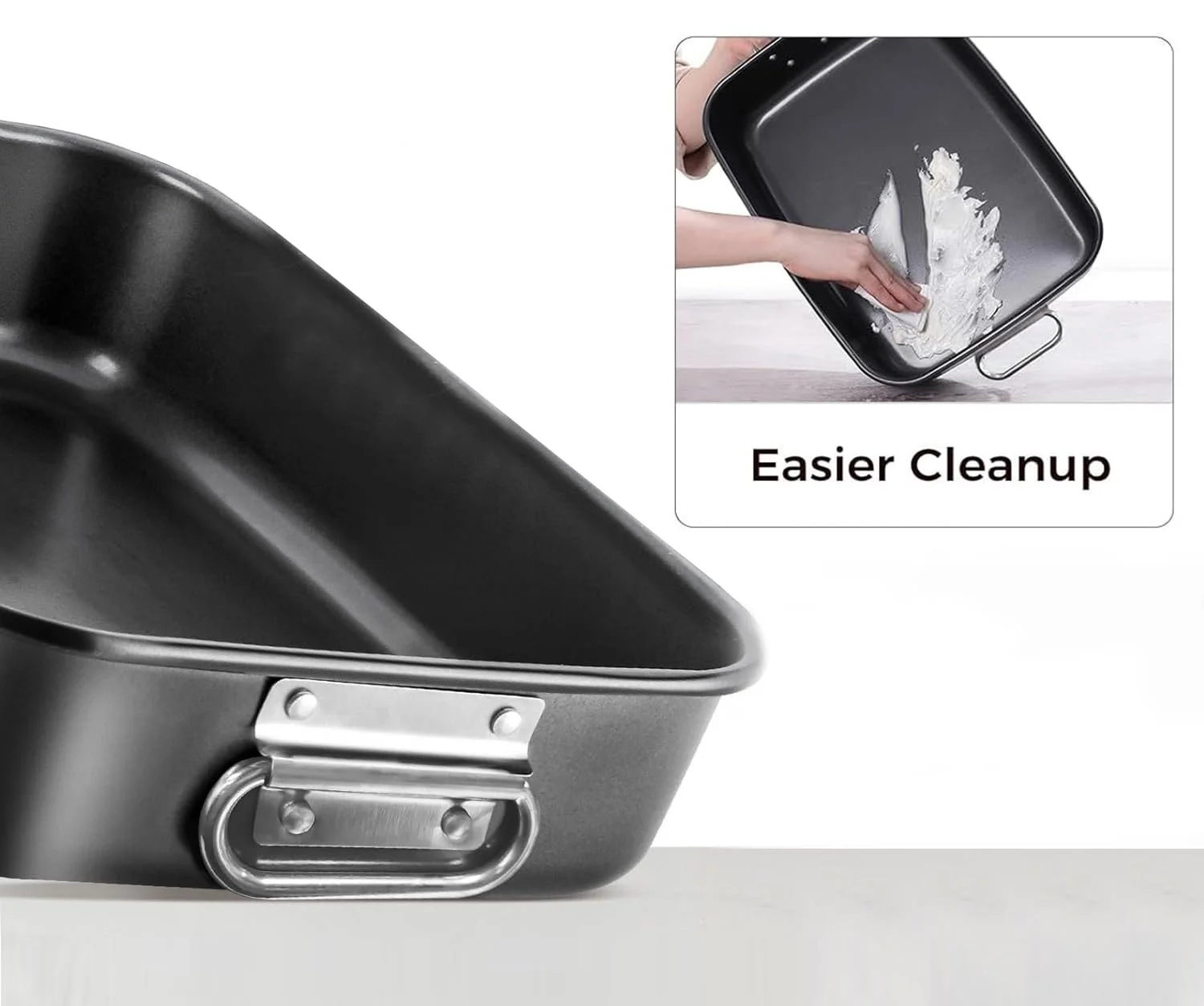 Форма для запікання MGE Сталева з антипригарним покриттям 39 x 29 см, фото №6