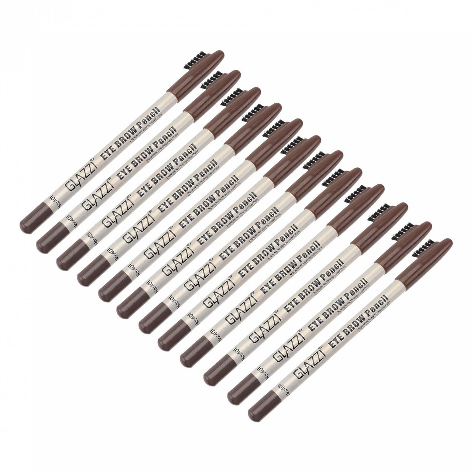 Олівець Mikinona 12 Шт. З пензлем для брів та макіяжу Пластик, фото №1 Олівець Mikinona 12 Шт. З пензлем для брів та макіяжу Пластик, фото №1