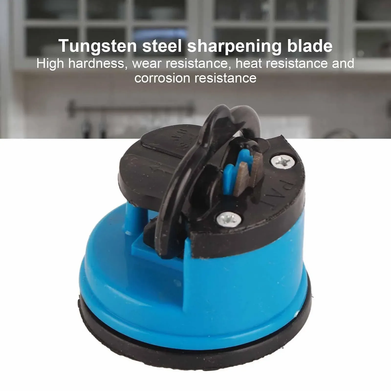 Точилка для ножів ручна з присоскою Blue, фото №7 Точилка для ножів ручна з присоскою Blue, фото №7