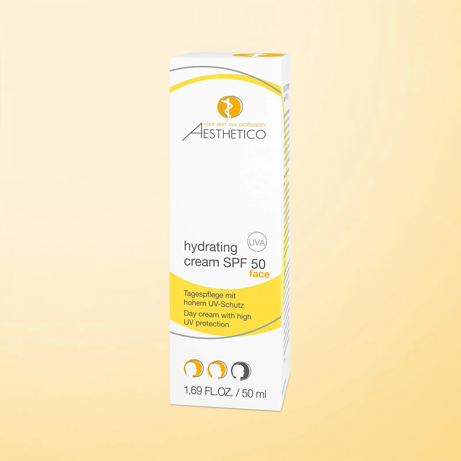 Зволожувальний денний крем AESTHETICO Hydrating Cream SPF 50 для чутливої та сухої шкіри 50 мл, фото №3 Зволожувальний денний крем AESTHETICO Hydrating Cream SPF 50 для чутливої та сухої шкіри 50 мл, фото №3