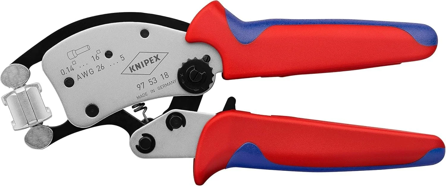 Клещи для обжима и стриппер Knipex Twistor16 97 53 18 & PreciStrip16 12 52 195 SB 200/195 мм, фото №2