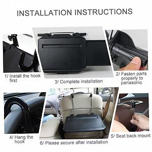 Автомобільний столик для ПК пластиковий тримач для комп'ютера з відділенням для планшета synthetic.ua - Фото 1