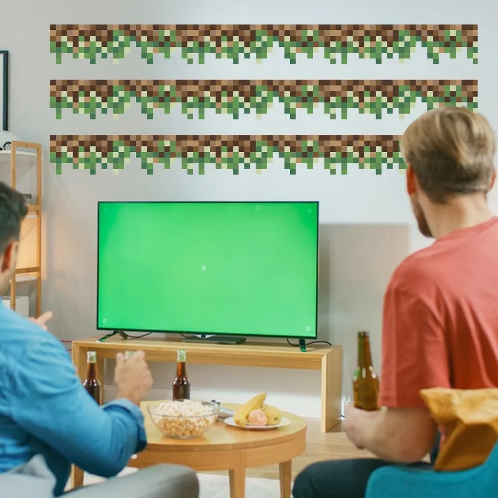 Наклейки на стіну SUPERDANT Green Camo Pixel 3 шт., фото №6