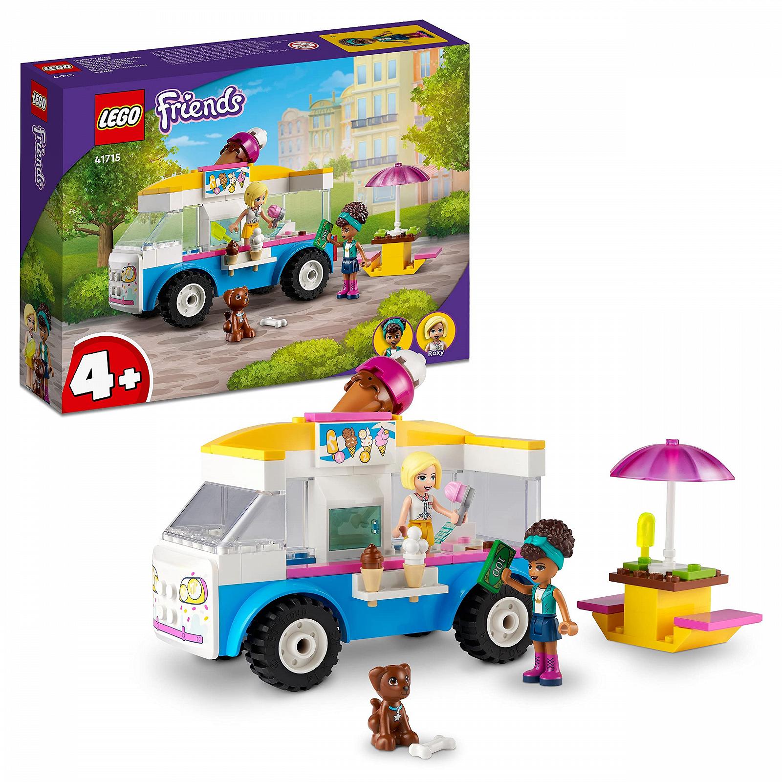 Игрушечный грузовик LEGO Friends 41715 Мороженое с минифигуркой Андреа для детей от 4 лет, фото №1