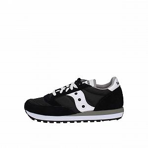 Кросівки Saucony Jazz Original замшеві 20444 Чорно-білі - Фото 1