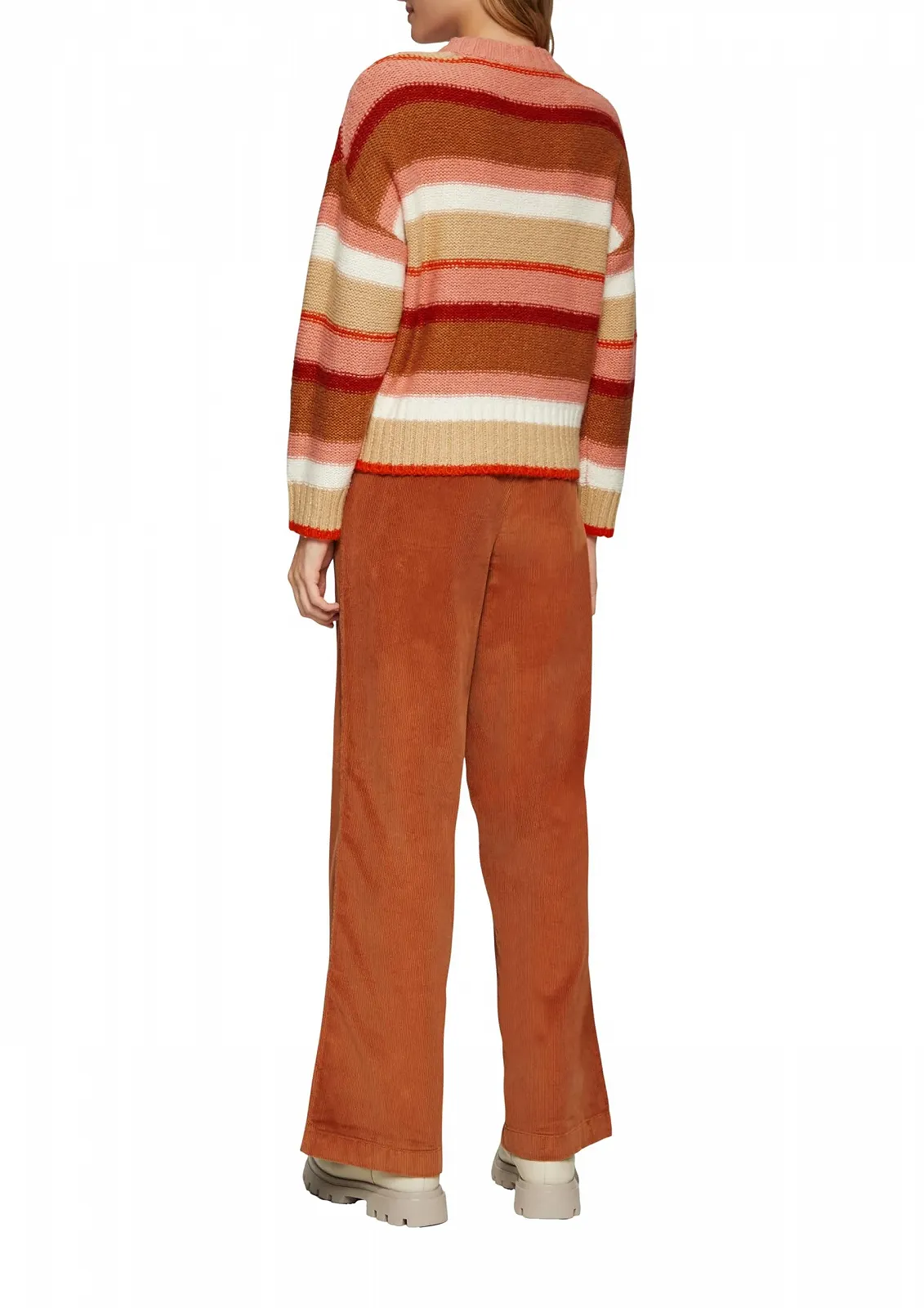 Смугастий джемпер вільного крою, фото №5 Смугастий джемпер вільного крою, фото №5