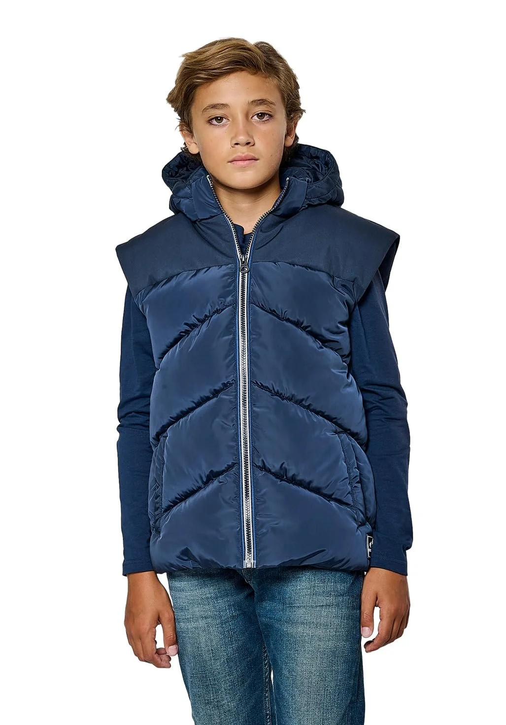 Куртка без рукавов KAPORAL для мальчиков свободного кроя, воротник-стойка Mex-Model, фото №1 Куртка без рукавов KAPORAL для мальчиков свободного кроя, воротник-стойка Mex-Model, фото №1