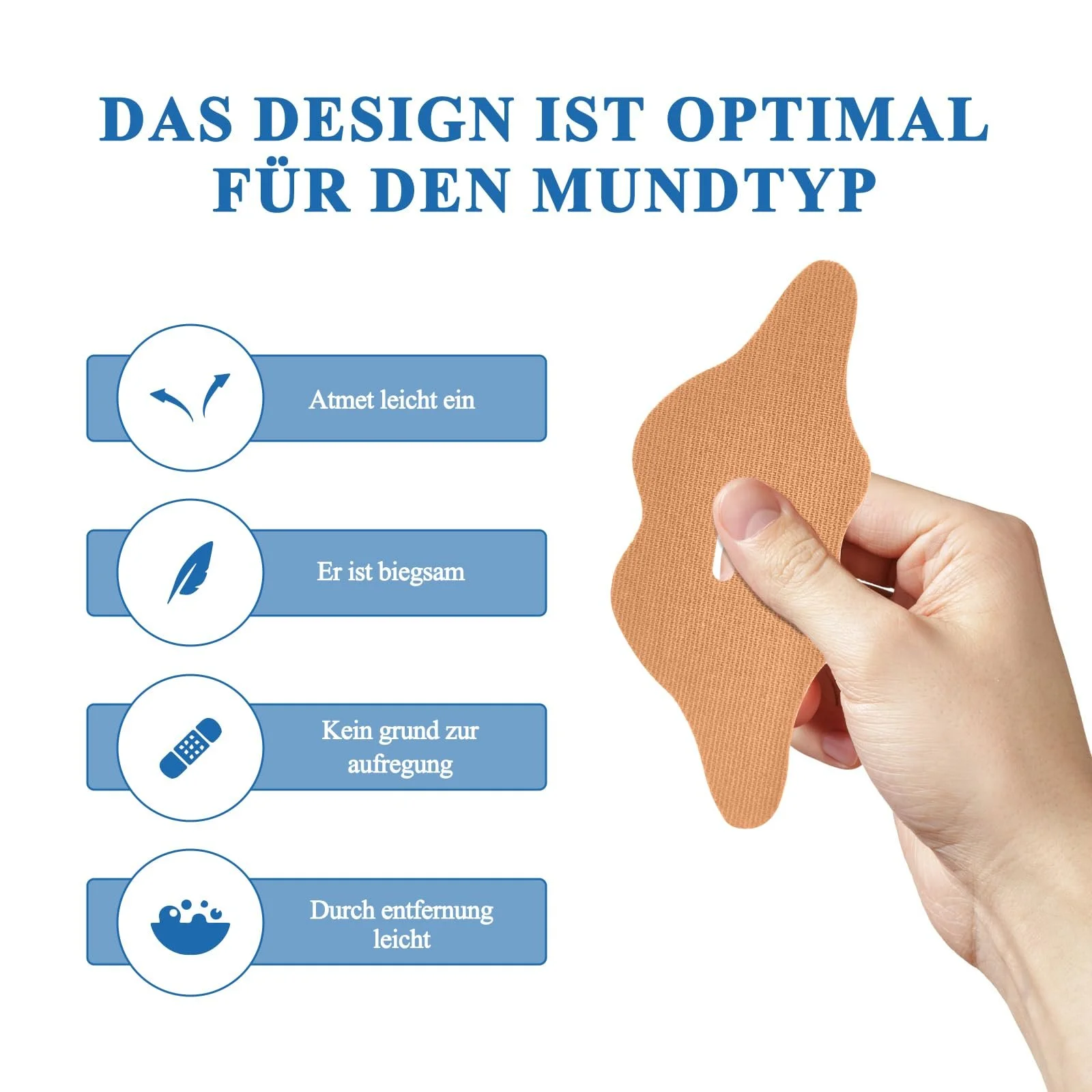 Лента для рта для сна, пластырь для рта против храпа, фото №3