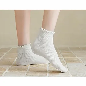 Носки DRESHOW Вязаные Хлопковые Носки-гольфы Женские Дышащие Повседневные Носки для Щиколоток для Девушек synthetic.ua - Фото 1