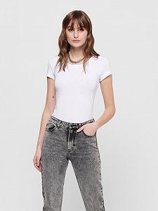 Футболка ONLLIVE LOVE LIFE ONECK TOP NOOS JRS 15205059- ONLY Білий XS - Фото 1