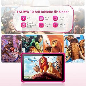 Планшет 10.1" FASTWD L211 12+24/128Gb 8 ядер Android 14 8000 mAh Pink synthetic.ua - Фото 1