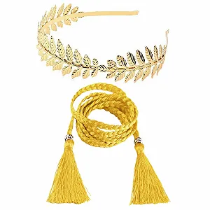 Купити Обруч на голову Богемна Золотий Листок (Золотий, One Size) 2 шт - Фото 1 Обруч на голову Богемна Золотий Листок (Золотий, One Size) 2 шт - Фото 1