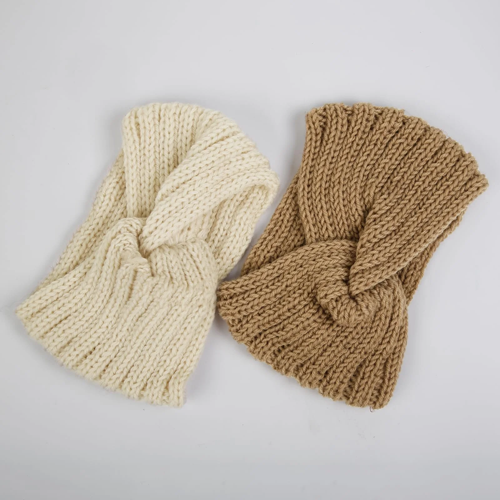 Набір із зимових пов'язок на голову для жінок, широкі в'язані, фото №7 Набір із зимових пов'язок на голову для жінок, широкі в'язані, фото №7