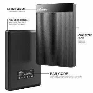 Зовнішній жорсткий диск UnionSine HD2510 500GB 2.5 дюйма USB 3.0 Black synthetic.ua - Фото 1