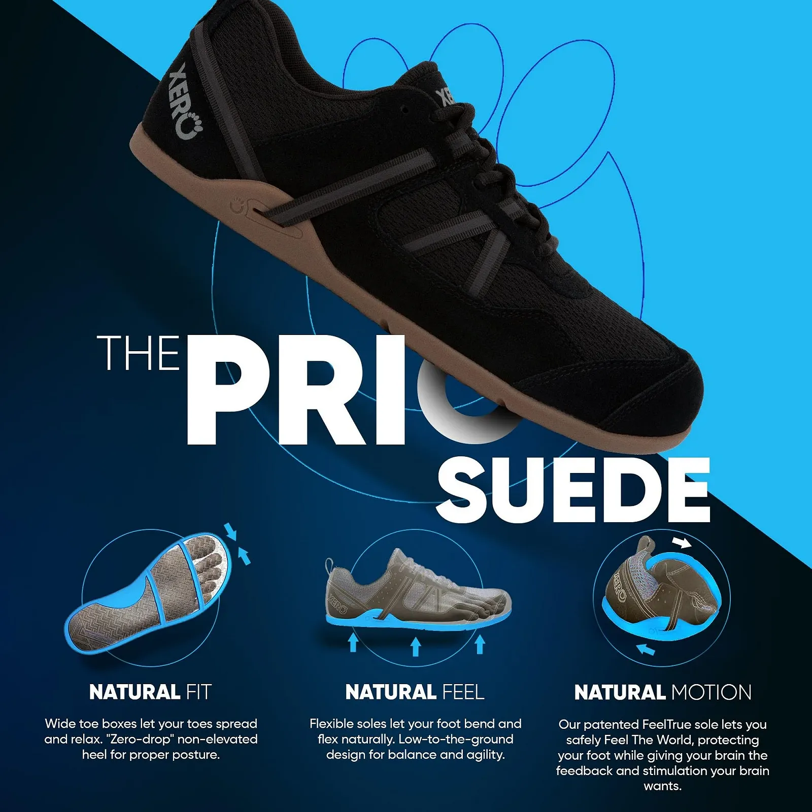 Чоловічі кросівки Xero Shoes Prio для крос-тренувань - Зручні чоловічі кросівки для бігу, фото №3 Чоловічі кросівки Xero Shoes Prio для крос-тренувань - Зручні чоловічі кросівки для бігу, фото №3