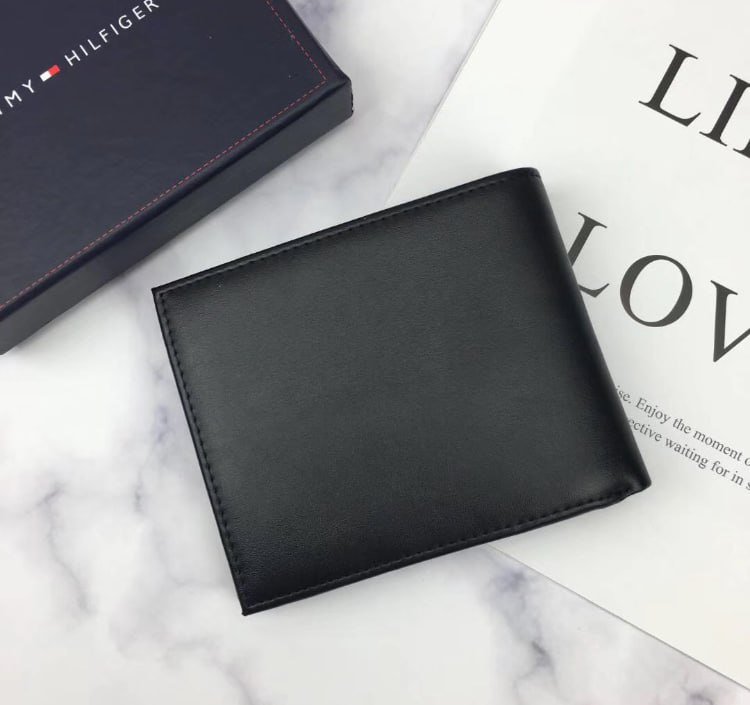 Чоловічий гаманець шкіряний чорний Tommy Hilfiger, фото №6