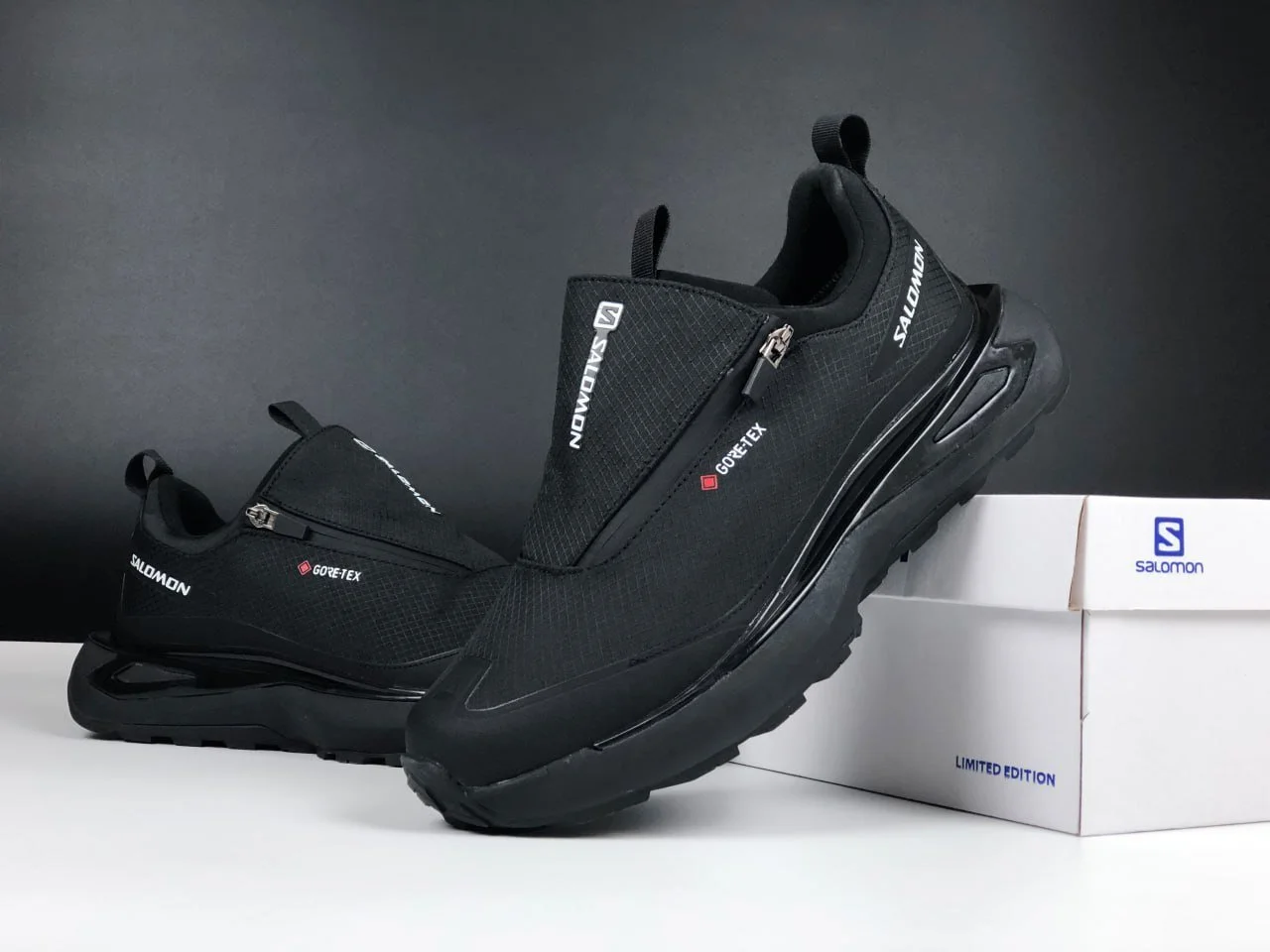 Чоловічі термо кросівки Salomon Odyssey Gore-Tex чорні осінь зима, фото №6 Чоловічі термо кросівки Salomon Odyssey Gore-Tex чорні осінь зима, фото №6