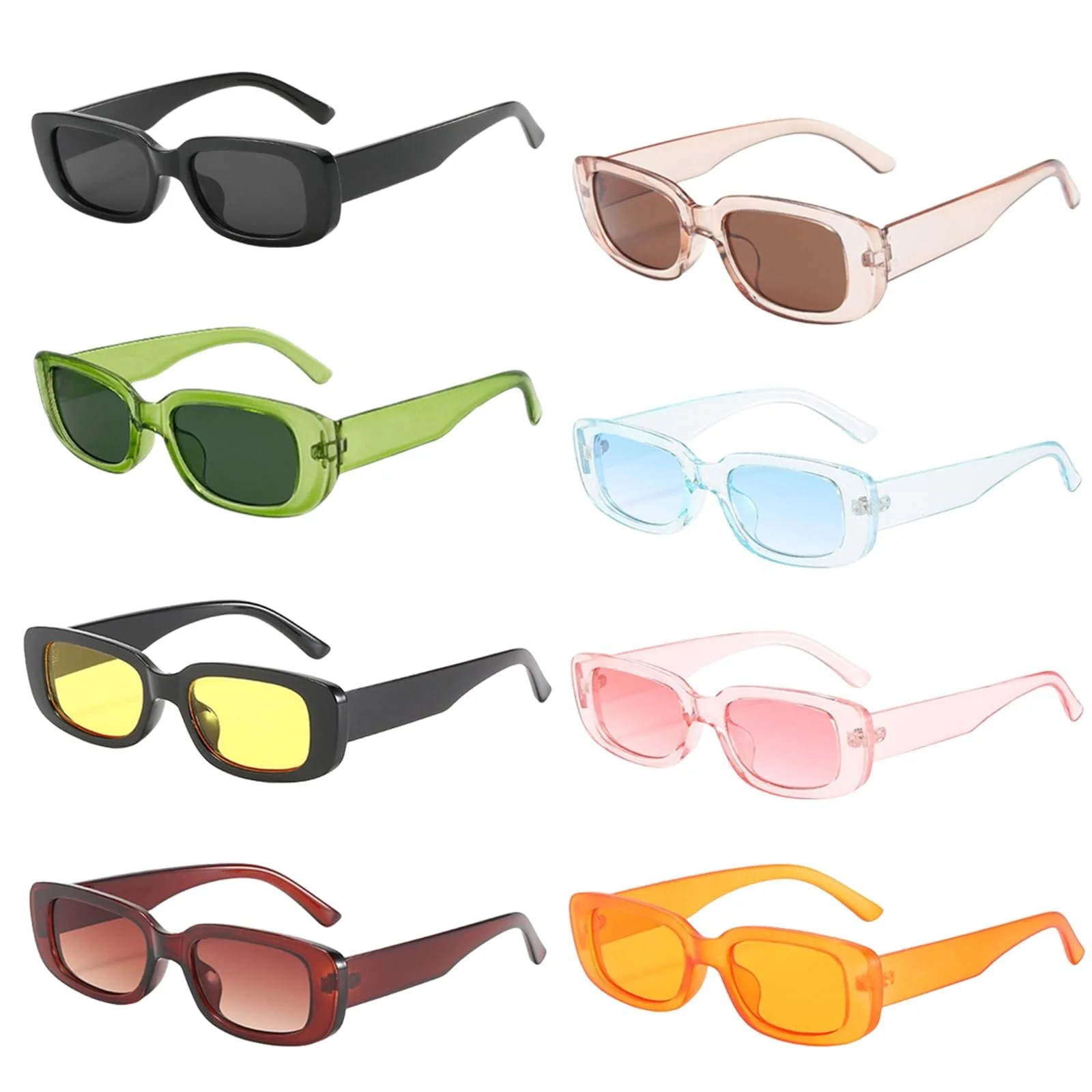 Солнцезащитные очки Прямоугольные WIYETY Набор из 8 штук, фото №1