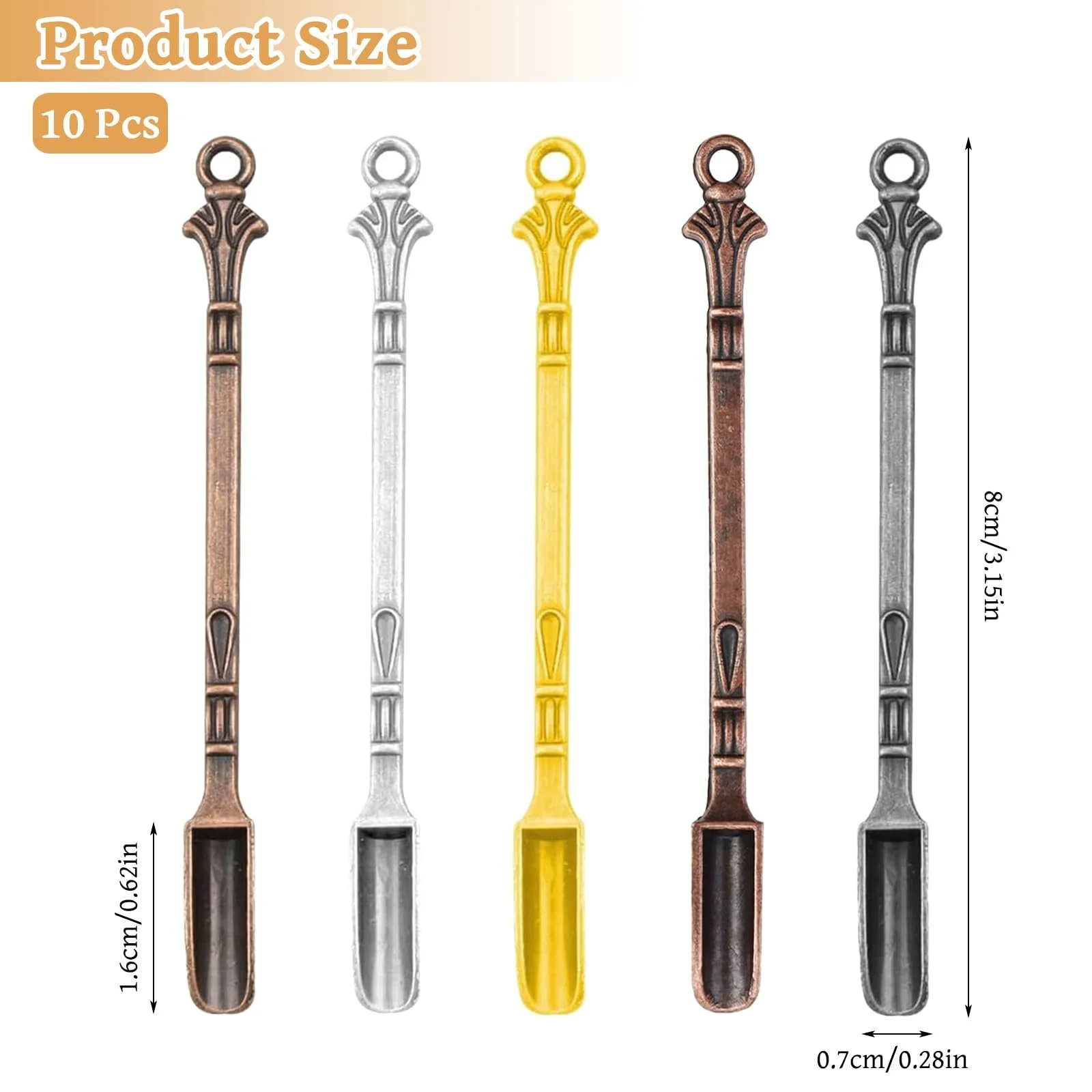 Міні Ложка-Совок для Ліків, Маленька Металева, фото №2