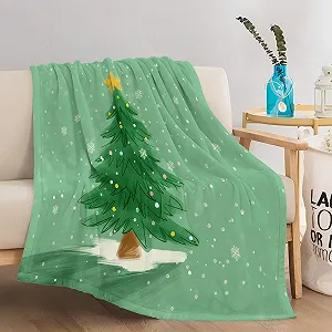 Плед Decke 200 x 220 cm Різнокольоровий Малюнок Сільське господарство Поле Трактор Фланель Фліс Шерпа 3D synthetic.ua - Фото 1