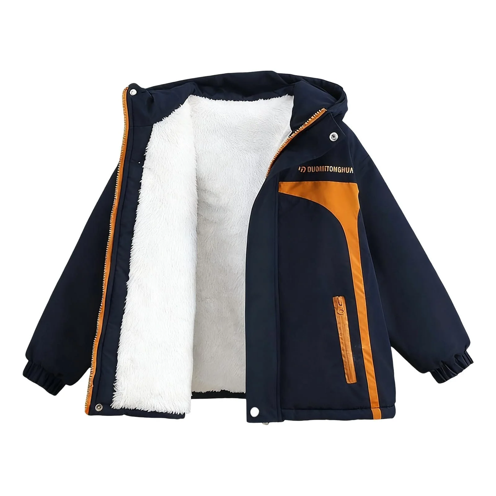 Куртка зимняя для мальчиков Generisch с флисовой подкладкой, ветрозащитная, теплая, фото №1