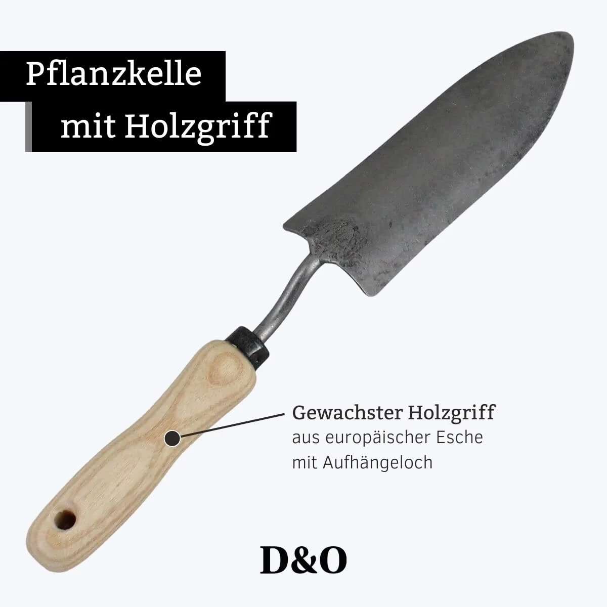Лопатка посадочна D&O X-Treme Сталь борна Дерево (ясен) 36.5 см, фото №3