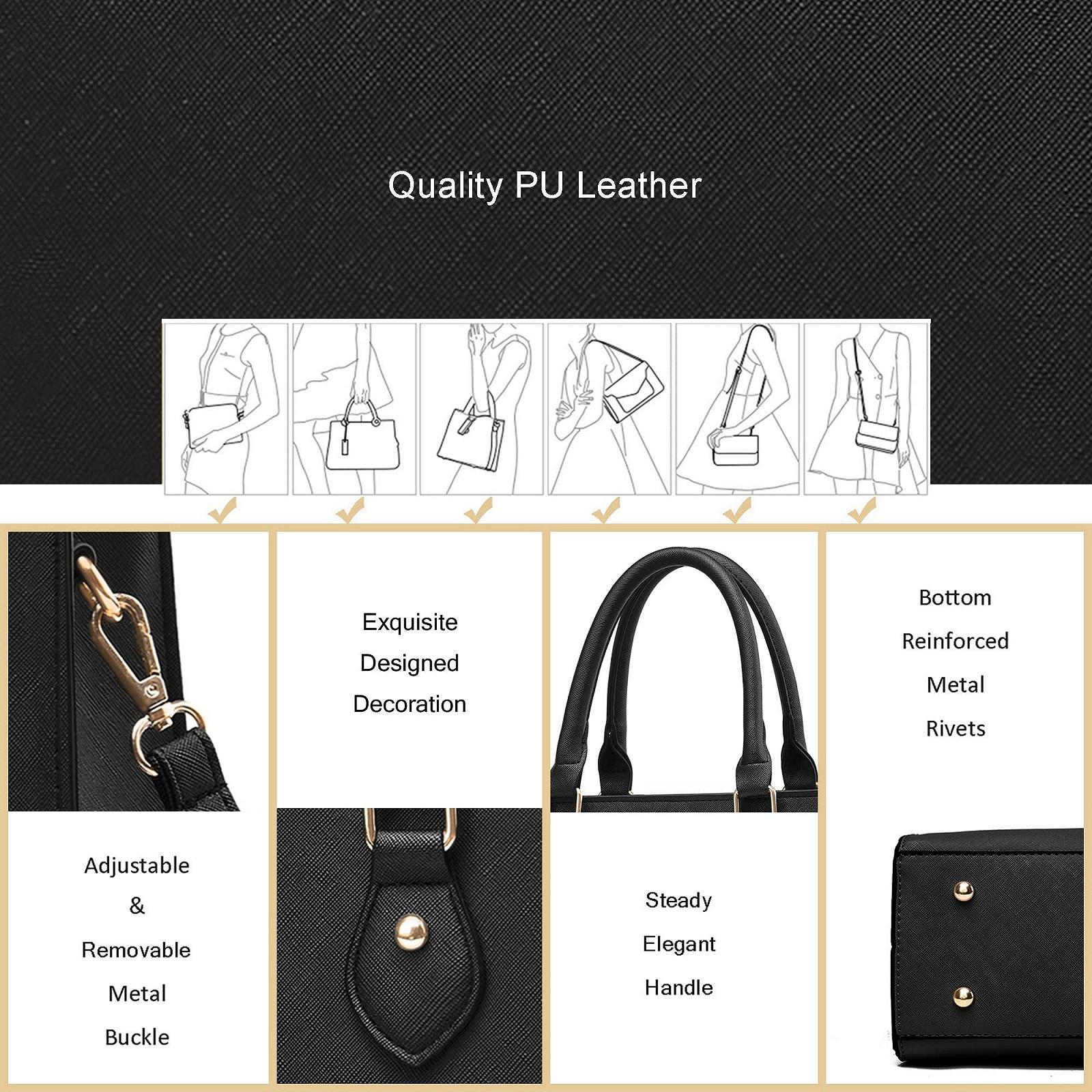 CHICAROUSAL Сумка через плече, жіноча, зі штучної шкіри, тоут, з верхньою ручкою, фото №7